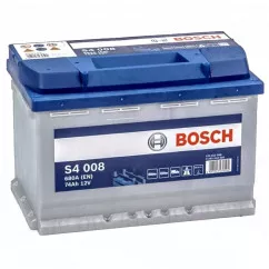 Акумулятор Bosch S4 6CT-74Ah (-/+) (0092S40080)