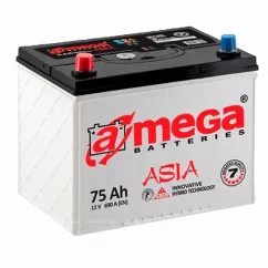 Аккумулятор A-MEGA 6СТ-75 АзЕ ASIA
