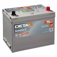 Аккумулятор DETA Senator 3 6CT-75Ah (-/+) (DA754)