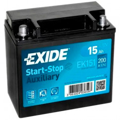 Мото аккумулятор EXIDE 6СТ-15Ah Аз 200A (EK151)