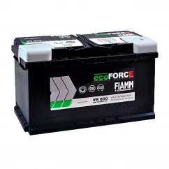 Акумуляторна батарея Fiamm Ecoforce Start-Stop AGM VR800 6CT-80Ah (-/+) (7906201)