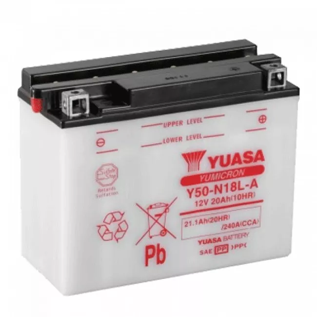 Мото аккумулятор YUASA 6СТ-20Ah (Y50-N18L-A)