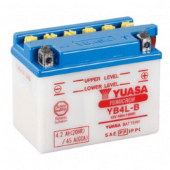 Мото аккумулятор кислотный YUASA 6СТ-4 4Ah 60A АзЕ (YB4L-B)