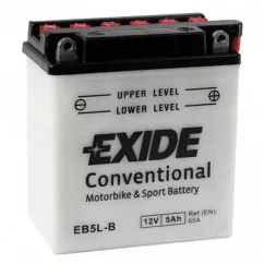 Мото аккумулятор кислотный EXIDE 5Ah АзЕ 65A (EB5L-B)
