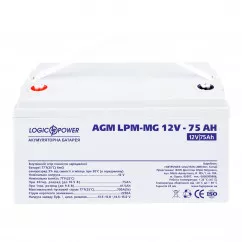 Аккумулятор Logic Power AGM LPM-MG 6СТ-75Ah 700А (+\-)