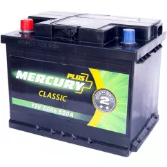 Акумулятор MERCURY CLASSIC PLUS 60Аһ (+/-) 520A (P47278)