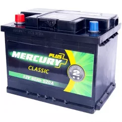 Аккумулятор Mercury Classic Plus 6СТ-60Ah (+/-) (P47278)