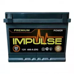Аккумулятор Power Impulse Premium 6СТ-60Ah (+/-)
