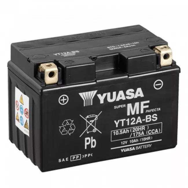 Мото аккумулятор YUASA AGM 6СТ-10Ah Аз (YT12A-BS)