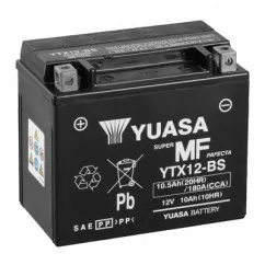 Мото аккумулятор YUASA сухозаряженный AGM 6СТ-10 10Ah 180A Аз (YTX12-BS)
