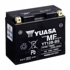 Мото аккумулятор Yuasa AGM 6СТ-10Ah (+/-) (YT12B-BS)