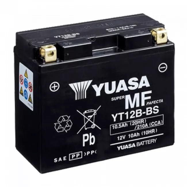 Мото аккумулятор YUASA AGM 6СТ-10Ah Аз (YT12B-BS)