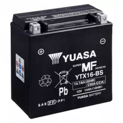 Мото аккумулятор Yuasa AGM 6СТ-14Ah (+/-) (YTX16-BS)
