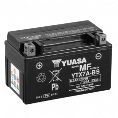 Мото аккумулятор YUASA сухозаряженный AGM 6СТ-6Ah 105A Аз (YTX7A-BS)