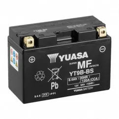 Мото акумулятор YUASA сухорядний AGM 6СТ-8Ah Аз 120A YT9B-BS