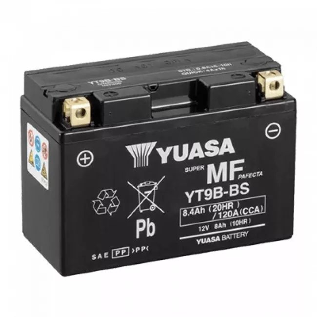 Мото аккумулятор YUASA AGM 6СТ-8Ah Аз (YT9B-BS) Мото аккумулятор YUASA AGM 6СТ-8Ah Аз (YT9B-BS)