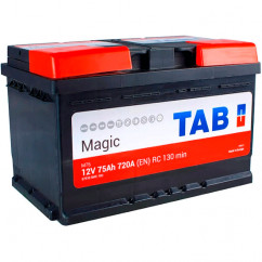 Автомобильный аккумулятор TAB 6СТ-75Ah АзЕ 720A Magic (189072)