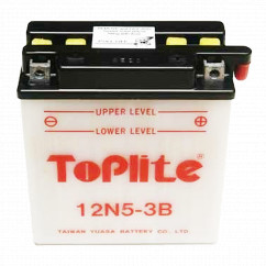Мото аккумулятор TOPLITE 5Ah 55A АзЕ (12N5-3B)