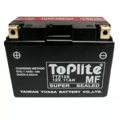Мото аккумулятор TOPLITE 6CT-11Ah Аз 210A (TTZ12S)