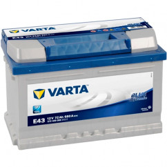 Аккумулятор Varta Blue Dynamic E43 6СТ-72Ah (-/+) (572409068)