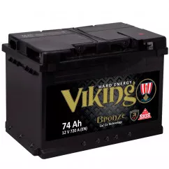 Аккумулятор VIKING BRONZE 6СТ-74Ah (-/+)