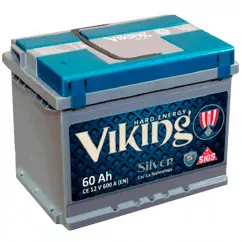 Аккумулятор Viking Silver 6СТ-60Ah (+/-)