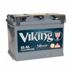 Акумулятор VIKING SILVER 6СТ-65Ah (-/+)