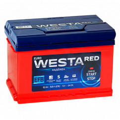 Аккумулятор Westa EFB Start-Stop 6CT-63Ah (-/+)