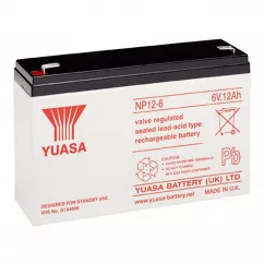 Аккумулятор Yuasa AGM NP 3СТ-12Ah (+/-) (NP 12-6)