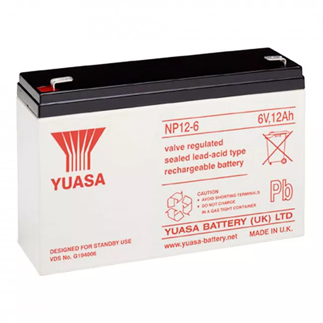 Аккумулятор YUASA AGM NP 3СТ-12Ah Аз (NP 12-6)