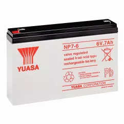 Аккумулятор Yuasa AGM NP 3СТ-7Ah (+/-) (NP 7-6)