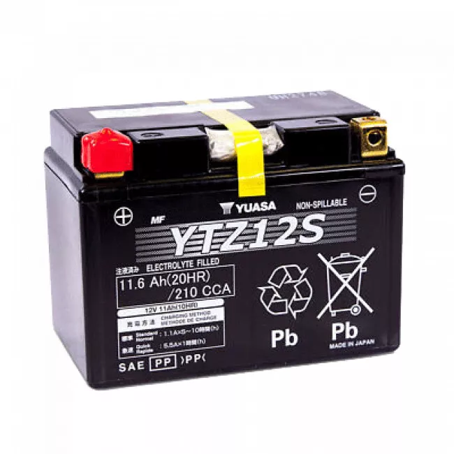 Мото аккумулятор YUASA AGM 6СТ-11.6Ah Аз (YTZ12S) Мото аккумулятор YUASA AGM 6СТ-11.6Ah Аз (YTZ12S)