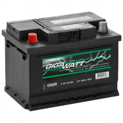 Автомобильный аккумулятор GIGAWATT 6CT-60 540А Аз (0185756027)
