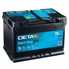 Автомобильный аккумулятор DETA 6CT-70 А АзЕ EFB Start-Stop (DL700)