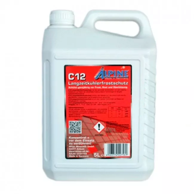 Антифриз Alpine G12 -80°C червоний 5л (1185-5) (23509)