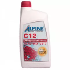 Антифриз Alpine G12 -36°C красный 1,5л