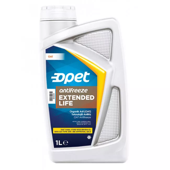 Антифриз Opet Extended Life Antifreeze G12+ оранжевый 1л (601357848)