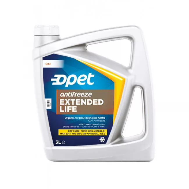 Антифриз Opet Extended Life Antifreeze G12+ оранжевый 3л (601357862)