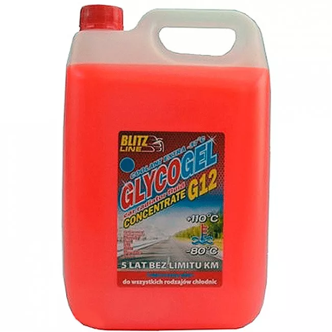 Антифриз Blitz Line Glycogel G12 -80°C красный 10л (BioLine Poland) (76686)