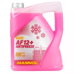 Антифриз Mannol Longlife AF12+ -40°C розовый 5л