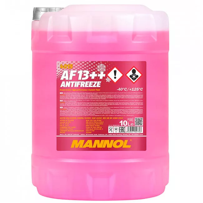 Антифриз Mannol AF13++ -40°C рожевий 10л (MN4015-10)