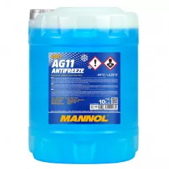 Антифриз Mannol Longterm AG11 -40°C синий 10л