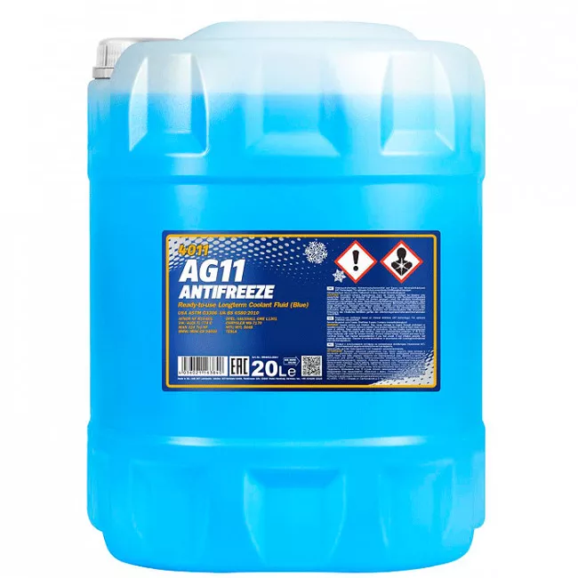 Антифриз Mannol Longterm AG11 -40°C синий 20л (MN4011-20)