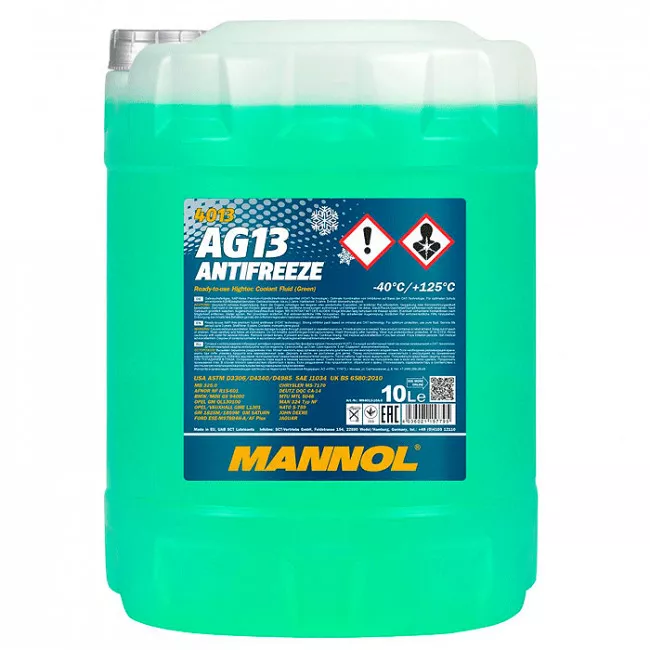 Антифриз Mannol Hightec AG13 -40 ° C зелений 10л (MN4013-10)