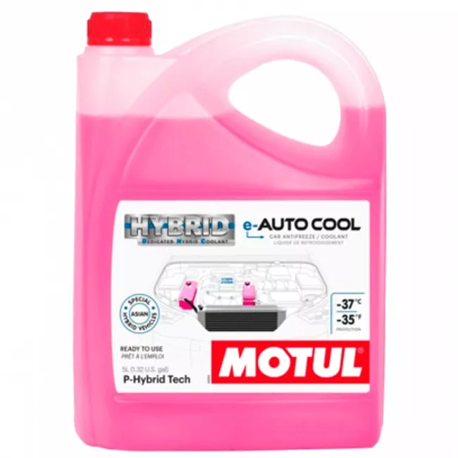 Антифриз Motul E-Auto Cool -37°C  розовый 5л (820206)