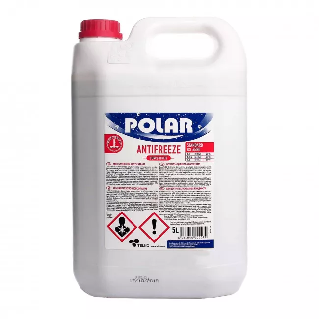 Антифриз Polar Standart BS 6580 G11 -74°C зеленый 5л Антифриз Polar Standart BS 6580 G11 -74°C зеленый 5л