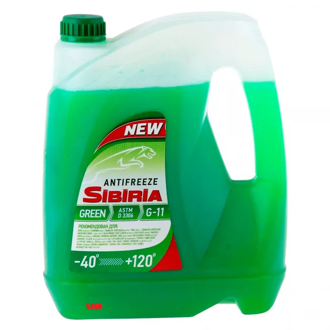 Антифриз SIBIRIA G11 -40°C зелений 10л (800090)