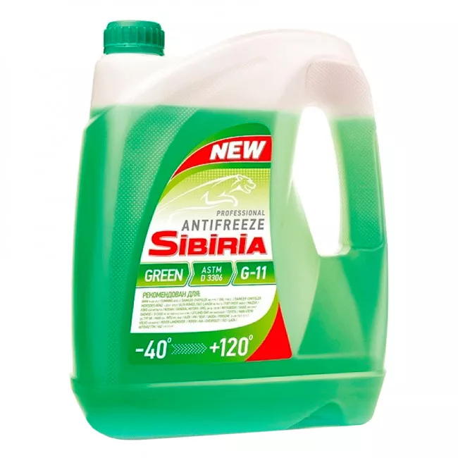 Антифриз SIBIRIA G11 -40°C зеленый 5л (800216)