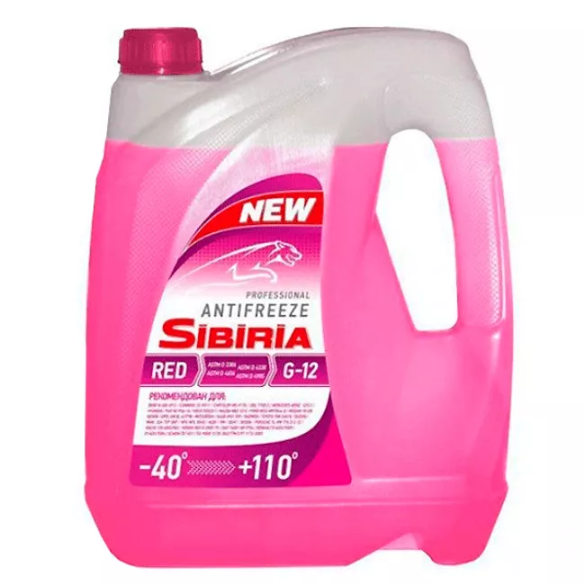 Antifreeze Sibiria G12 -40°C red 10l (805601) Antifreeze Sibiria G12 -40°C red 10l (805601)