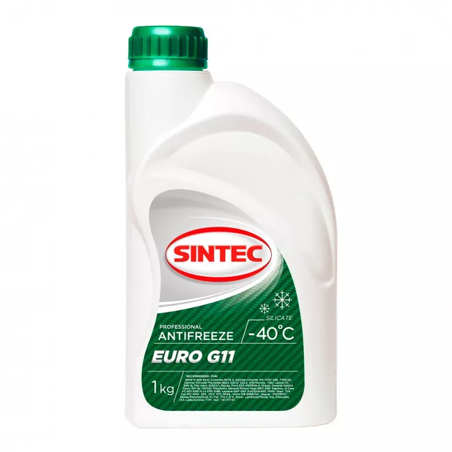 Антифриз Sintec Euro G11 -40 ° C зелений 1л (802558)